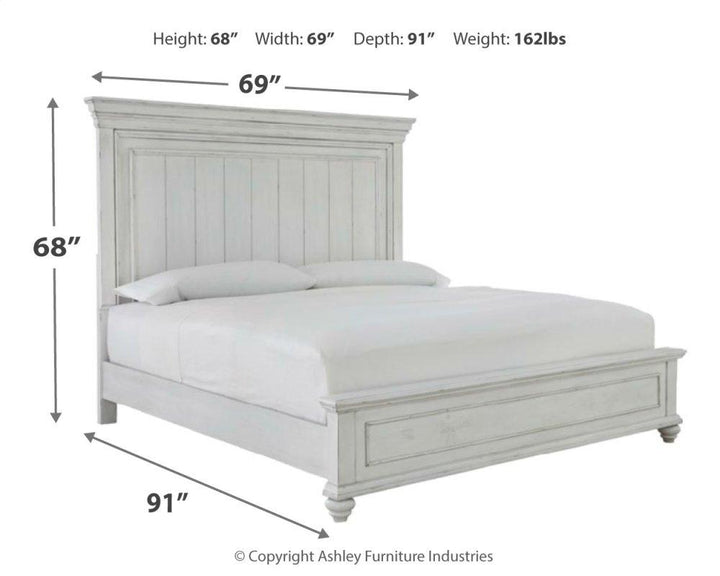 ASHLEY FURNITURE PKG007930 Queen Panel Bed With Mirrored Dresser, Chest and Nightstand