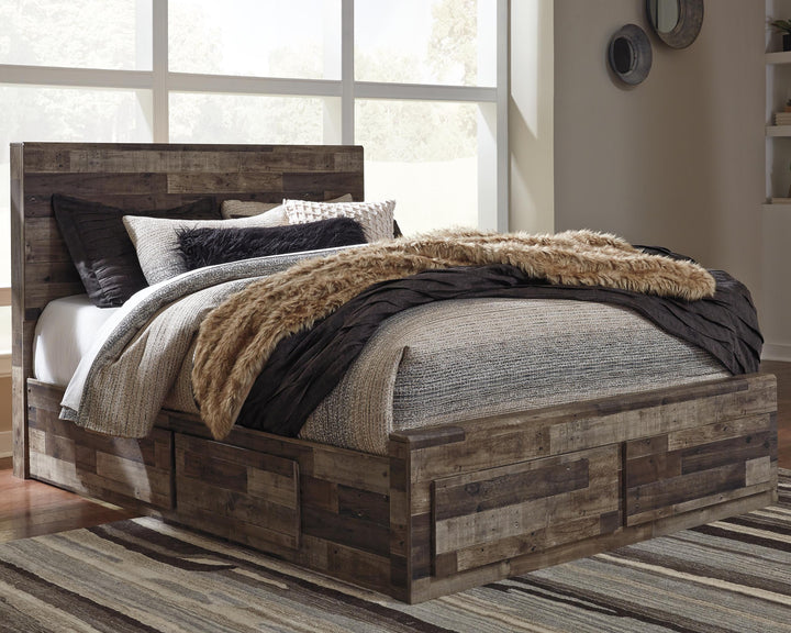 ASHLEY FURNITURE PKG003289 Queen Panel Bed With 4 Storage Drawers With Dresser