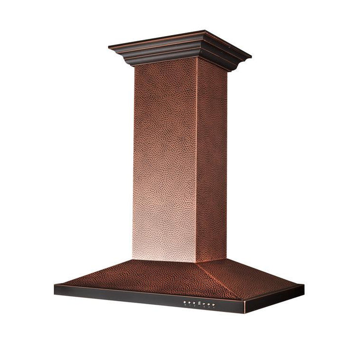 ZLINE KITCHEN AND BATH 8GL2HI30 ZLINE Designer Series Hand Hammered Copper Island Mount Range Hood Size: 30 Inch