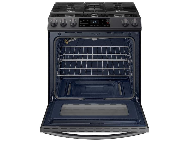 SAMSUNG NX60T8111SG 6.0 cu. ft. Smart Slide-in Gas Range in Black Stainless Steel