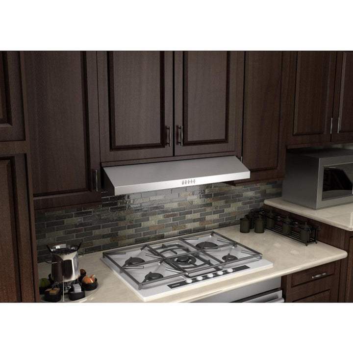 ZLINE KITCHEN AND BATH 61530 ZLINE 280 CFM Ducted Under Cabinet Range Hood in Stainless Steel - Hardwired Power