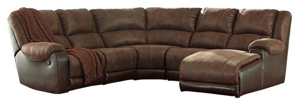 ASHLEY FURNITURE 50302S3 Nantahala 5-piece Reclining Sectional With Chaise