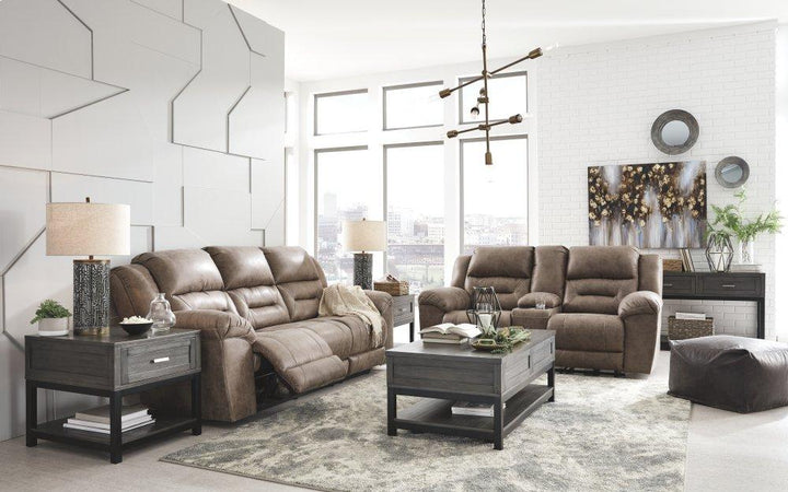 ASHLEY FURNITURE 3990594 Stoneland Reclining Loveseat With Console