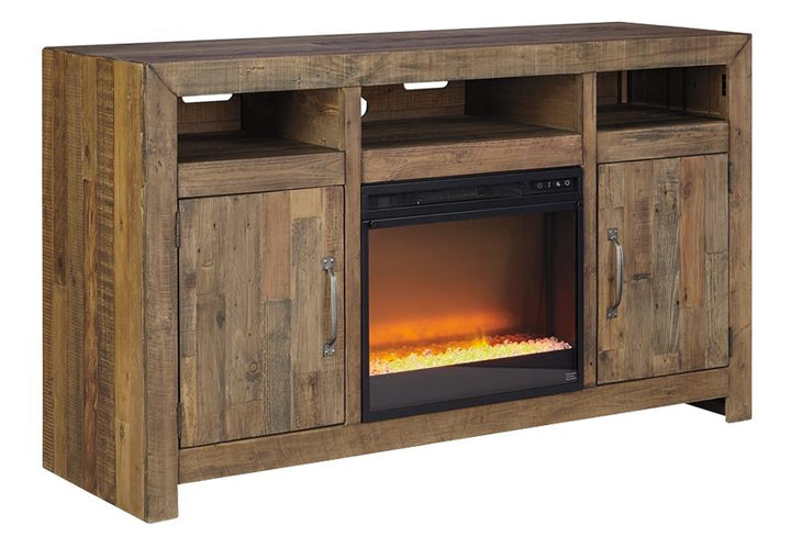 ASHLEY FURNITURE W775W1 Sommerford 62" TV Stand With Electric Fireplace