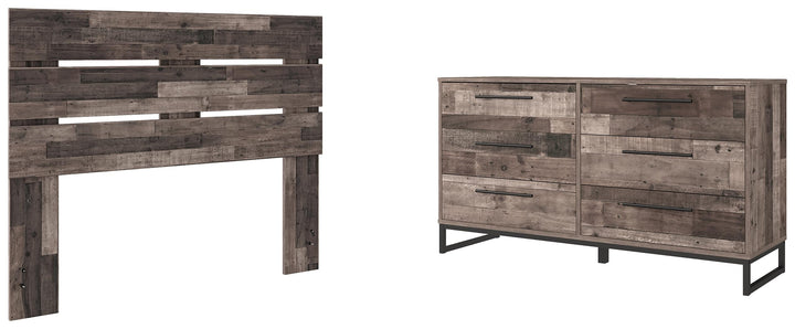 ASHLEY FURNITURE PKG009069 Queen Panel Headboard With Dresser