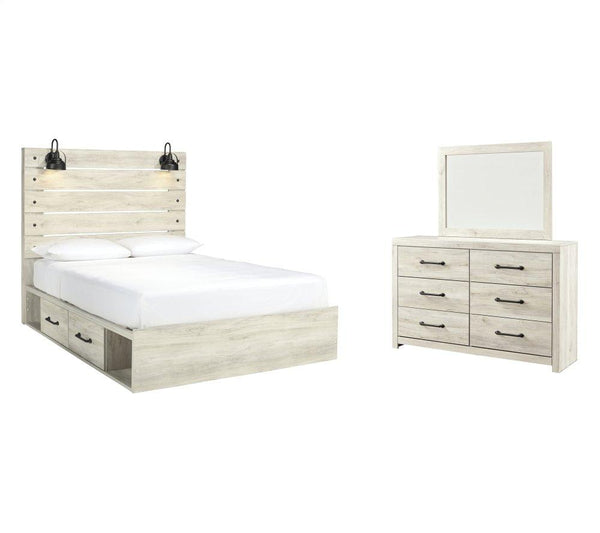 ASHLEY FURNITURE PKG003018 Queen Panel Bed With 4 Storage Drawers With Dresser