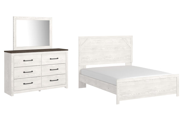 ASHLEY FURNITURE PKG009365 Queen Panel Bed With Mirrored Dresser