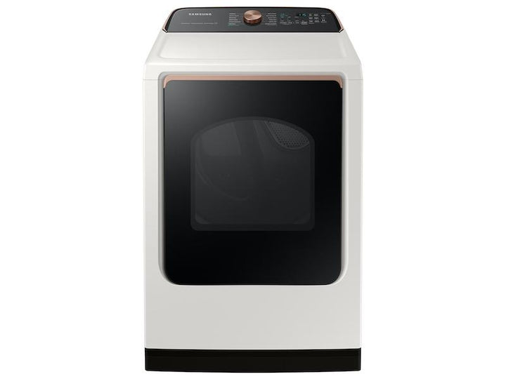 SAMSUNG DVE55A7300E 7.4 cu. ft. Smart Electric Dryer with Steam Sanitize+ in Ivory