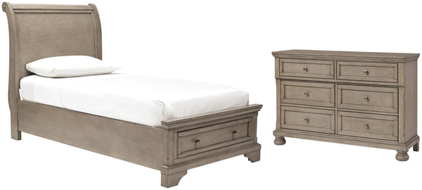 ASHLEY FURNITURE PKG006613 Twin Sleigh Bed With Dresser