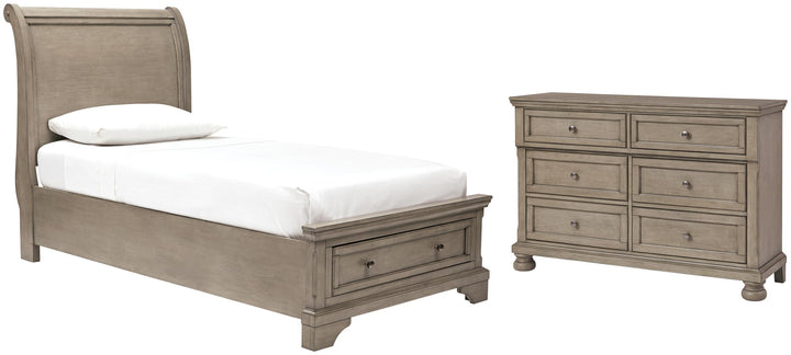 ASHLEY FURNITURE PKG006613 Twin Sleigh Bed With Dresser