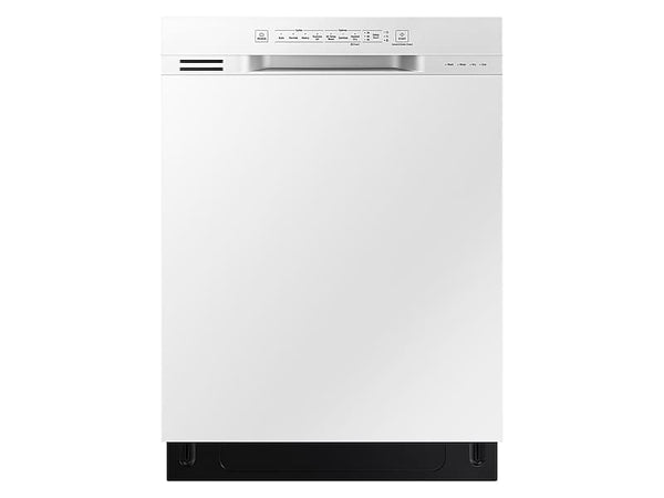 SAMSUNG DW80N3030UW Front Control 51 dBA Dishwasher with Hybrid Interior in White