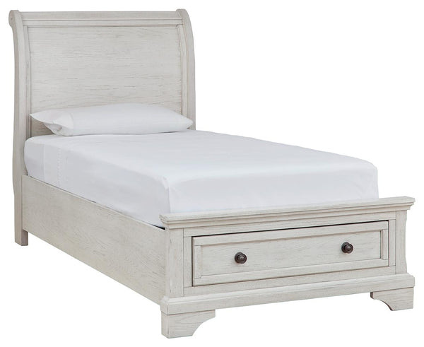 ASHLEY FURNITURE B742B12 Robbinsdale Twin Sleigh Storage Bed
