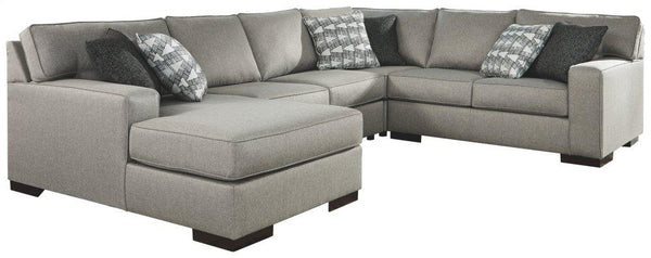 ASHLEY FURNITURE 41902S5 Marsing Nuvella 4-piece Sectional With Chaise