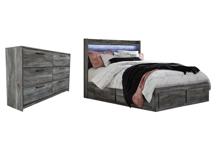 ASHLEY FURNITURE PKG007545 Queen Panel Bed With 4 Storage Drawers With Dresser