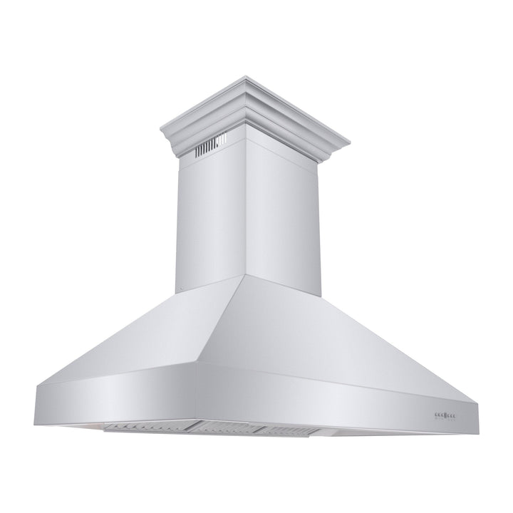 ZLINE KITCHEN AND BATH 667CRN30 ZLINE Professional Convertible Vent Wall Mount Range Hood in Stainless Steel with Crown Molding Size: 30 Inch