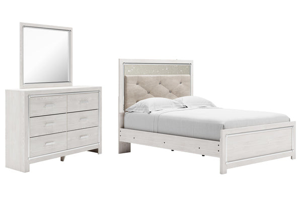 ASHLEY FURNITURE PKG009455 Full Panel Bed With Mirrored Dresser