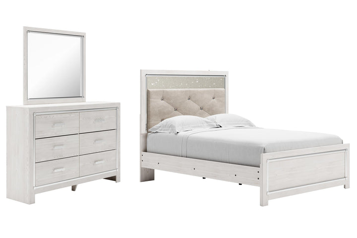 ASHLEY FURNITURE PKG009455 Full Panel Bed With Mirrored Dresser