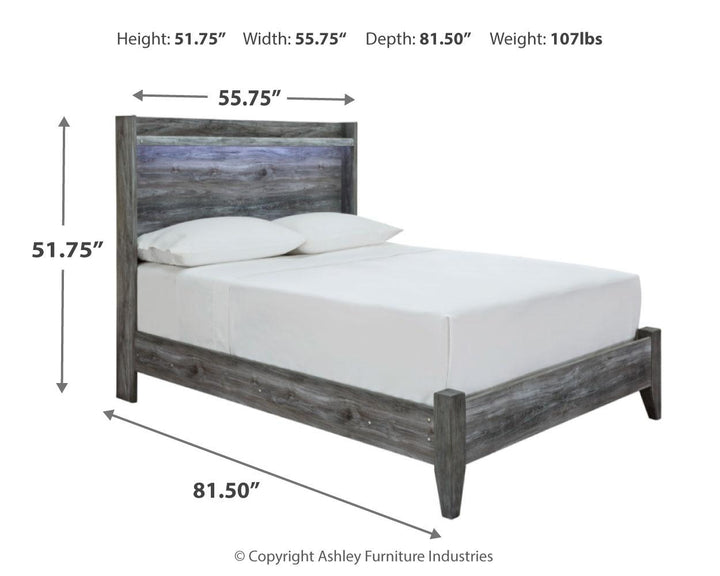 ASHLEY FURNITURE PKG014150 Full Panel Bed With Mirrored Dresser and Nightstand