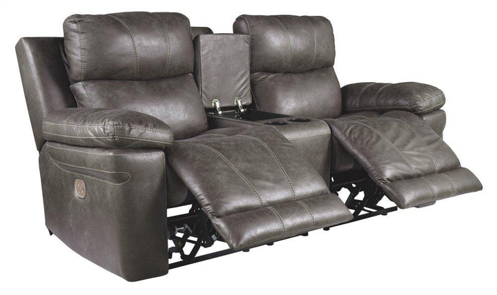 ASHLEY FURNITURE 3000418 Erlangen Power Reclining Loveseat With Console