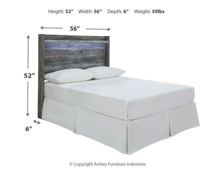 ASHLEY FURNITURE PKG014079 Full Panel Headboard With Mirrored Dresser and Nightstand