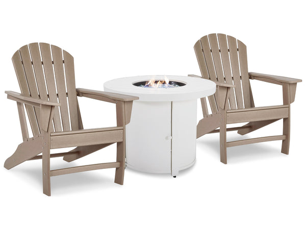 ASHLEY FURNITURE PKG014589 Fire Pit Table and 2 Chairs