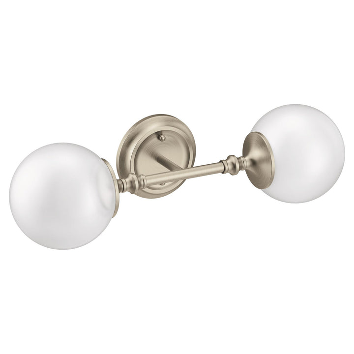 MOEN YB0562BN Colinet Brushed nickel two globe bath light