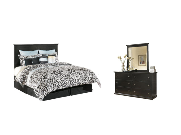 ASHLEY FURNITURE PKG007411 Queen/full Panel Headboard With Mirrored Dresser