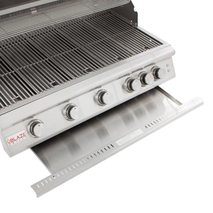 BLAZE GRILLS BLZ5LTE2LP Blaze 40 Inch 5-Burner LTE Gas Grill with Rear Burner and Built-in Lighting System, With Fuel type - Propane