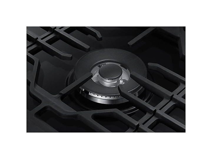 SAMSUNG NA30N6555TG 30" Smart Gas Cooktop with Illuminated Knobs in Black Stainless Steel