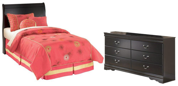 ASHLEY FURNITURE PKG002505 Twin Sleigh Headboard With Dresser