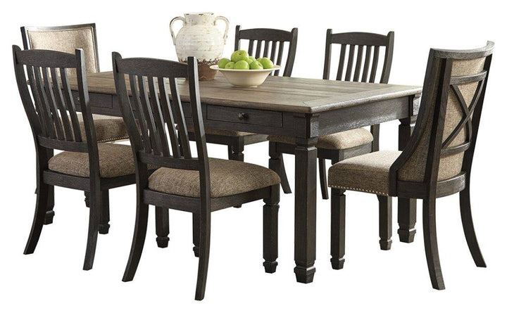 ASHLEY FURNITURE D736D7 Tyler Creek Dining Table With 6 Chairs