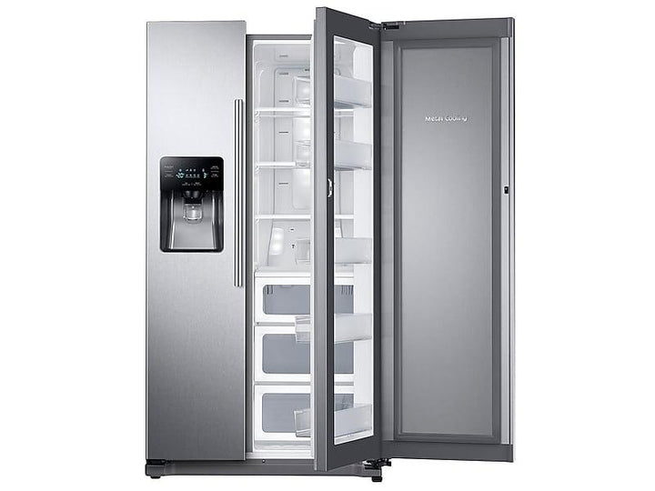 SAMSUNG RH25H5611SR 25 cu. ft. Food Showcase Side-by-Side Refrigerator with Metal Cooling in Stainless Steel