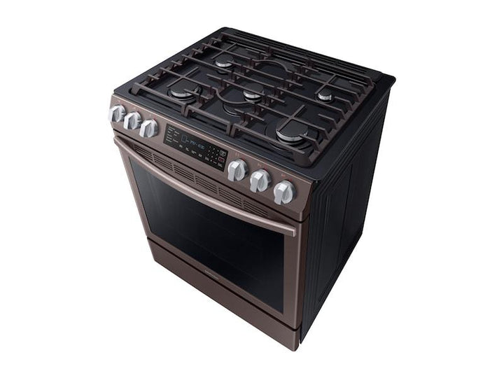 SAMSUNG NX58R9421ST 5.8 cu. ft. Slide-in Gas Range with Convection in Tuscan Stainless Steel