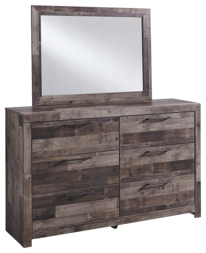 ASHLEY FURNITURE PKG003480 Full Panel Headboard With Mirrored Dresser, Chest and Nightstand