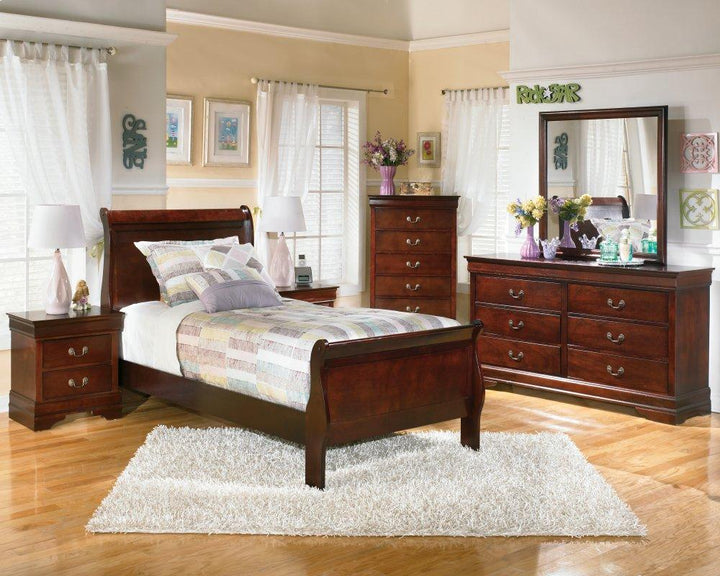 ASHLEY FURNITURE PKG000532 Twin Sleigh Bed With Mirrored Dresser