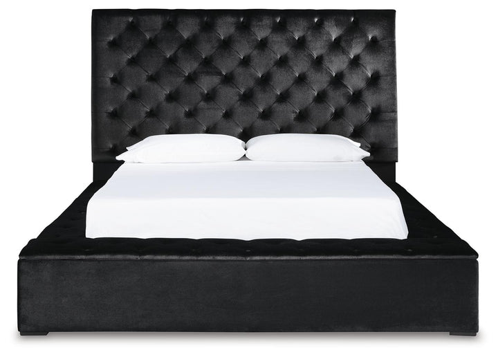 ASHLEY FURNITURE B758B12 Lindenfield Queen Upholstered Bed With Storage
