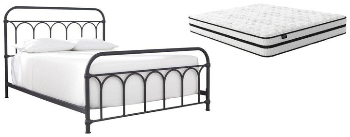 ASHLEY FURNITURE PKG008847 Queen Metal Bed With Mattress