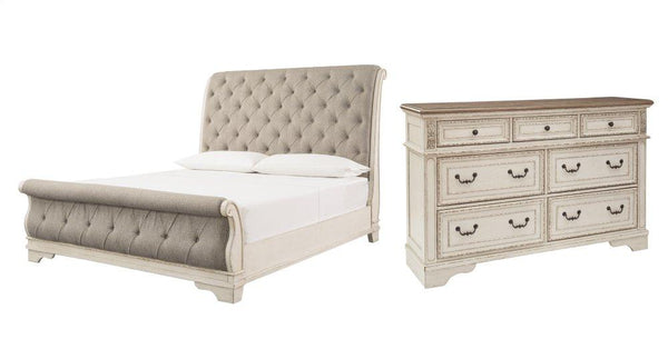 ASHLEY FURNITURE PKG006666 Queen Sleigh Bed With Dresser