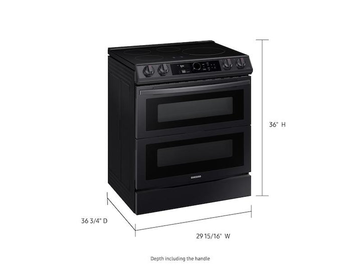 SAMSUNG NE63T8951SG 6.3 cu. ft. Smart Slide-in Induction Range with Flex Duo TM , Smart Dial & Air Fry in Black Stainless Steel