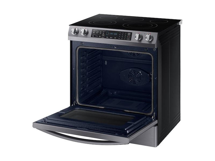 SAMSUNG NE58R9431SG 5.8 cu. ft. Slide-In Electric Range in Black Stainless Steel