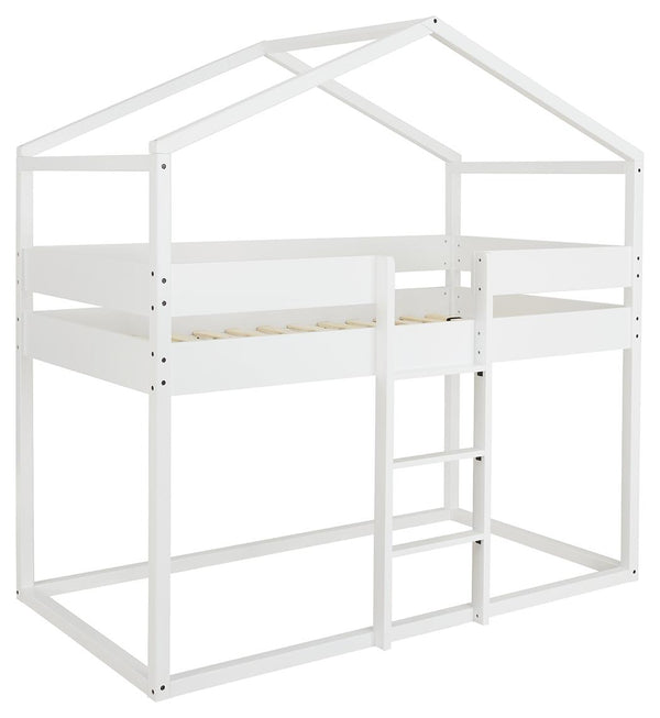 ASHLEY FURNITURE B082B2 Flannibrook Twin Over Twin House Loft Bed