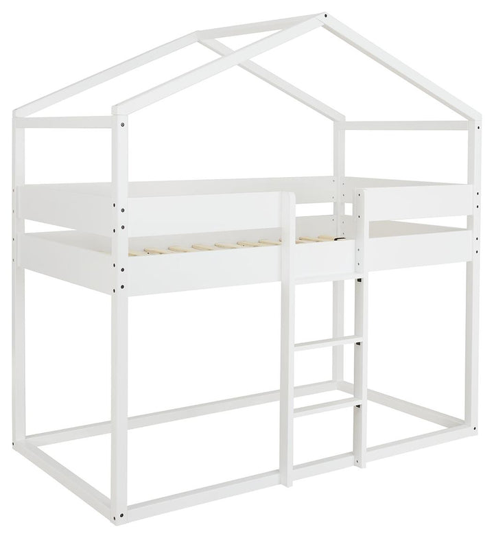 ASHLEY FURNITURE B082B2 Flannibrook Twin Over Twin House Loft Bed