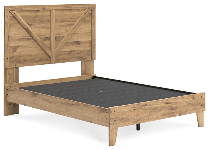 ASHLEY FURNITURE EB2712B2 Larstin Full Crossbuck Panel Platform Bed