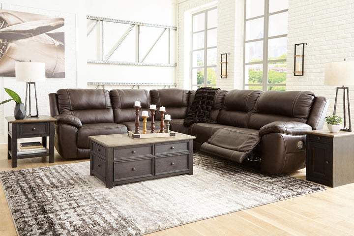 ASHLEY FURNITURE U71604S1 Dunleith 5-piece Power Reclining Sectional