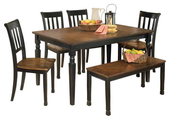 ASHLEY FURNITURE PKG002047 Dining Table and 4 Chairs and Bench