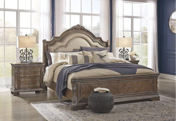 ASHLEY FURNITURE B803B2 Charmond Queen Upholstered Sleigh Bed