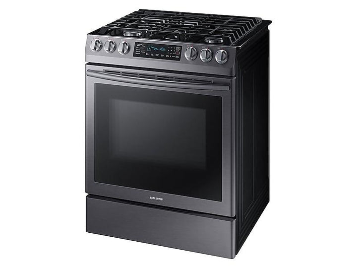 SAMSUNG NX58N9420SG 5.8 cu. ft. Slide-in Gas Range with Convection in Black Stainless Steel