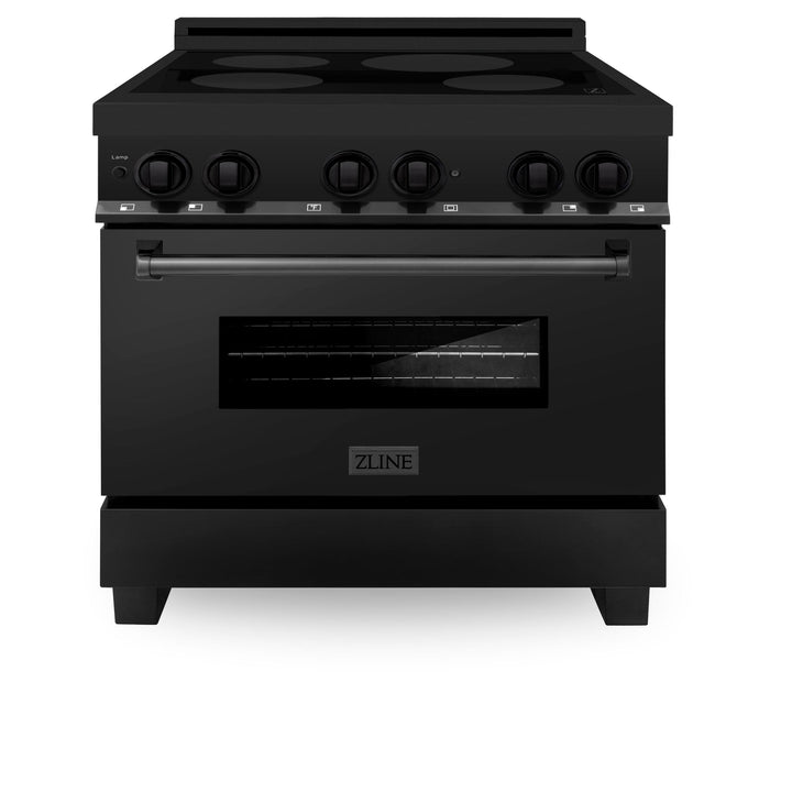 ZLINE KITCHEN AND BATH RAINDBS30 ZLINE Induction Range with a 4 Element Stove and Electric Oven in Black Stainless Steel Size: 30 Inch