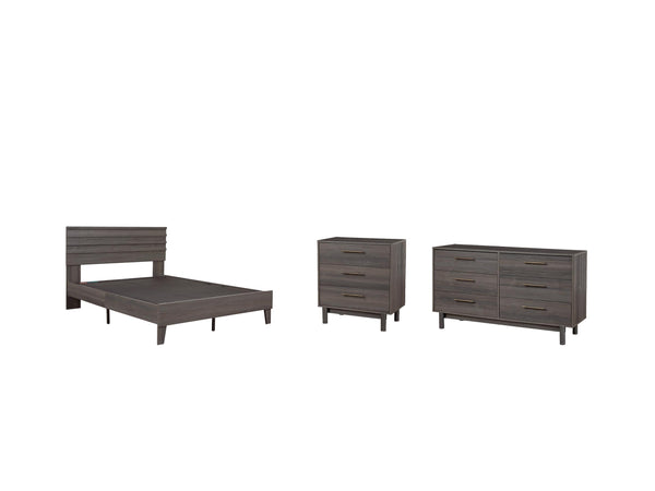 ASHLEY FURNITURE PKG008888 Full Platform Bed With Dresser and Chest
