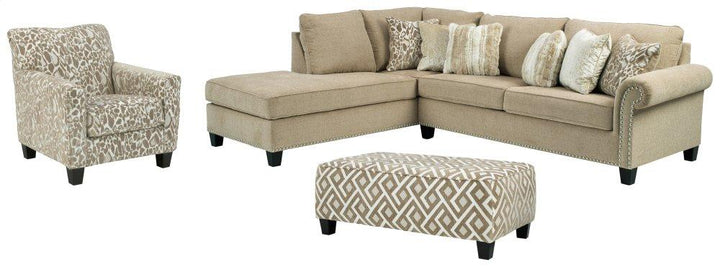 ASHLEY FURNITURE PKG008200 2-piece Sectional With Chair and Ottoman